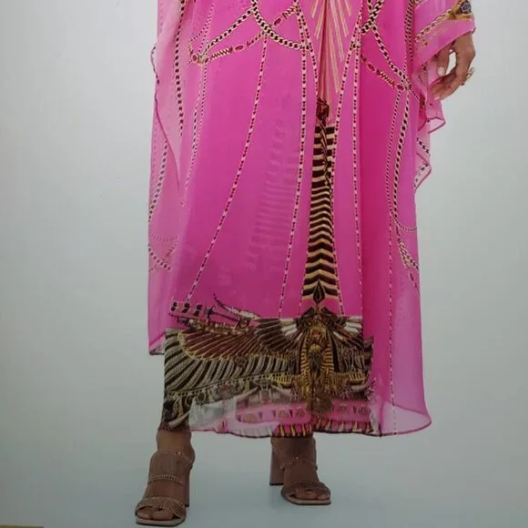 Long Kaftan with waist detail Song of the Scarab - Camilla - Picture 3 of 10